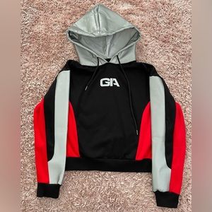 I.AM.GIA‎ Sabrina Hoodie Sweatshirt Reflective Black Red S